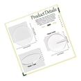 thumbnail image 2 of FUTUREORYY 10Ud Carteles Para Mesas De En Acrílico Transparente Reutilizables Y Sin Bordes Filosos, 2 of 8