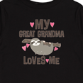 thumbnail image 4 of Inktastic My Great Grandma Loves Me Girls Long Sleeve Toddler T-Shirt, 4 of 5