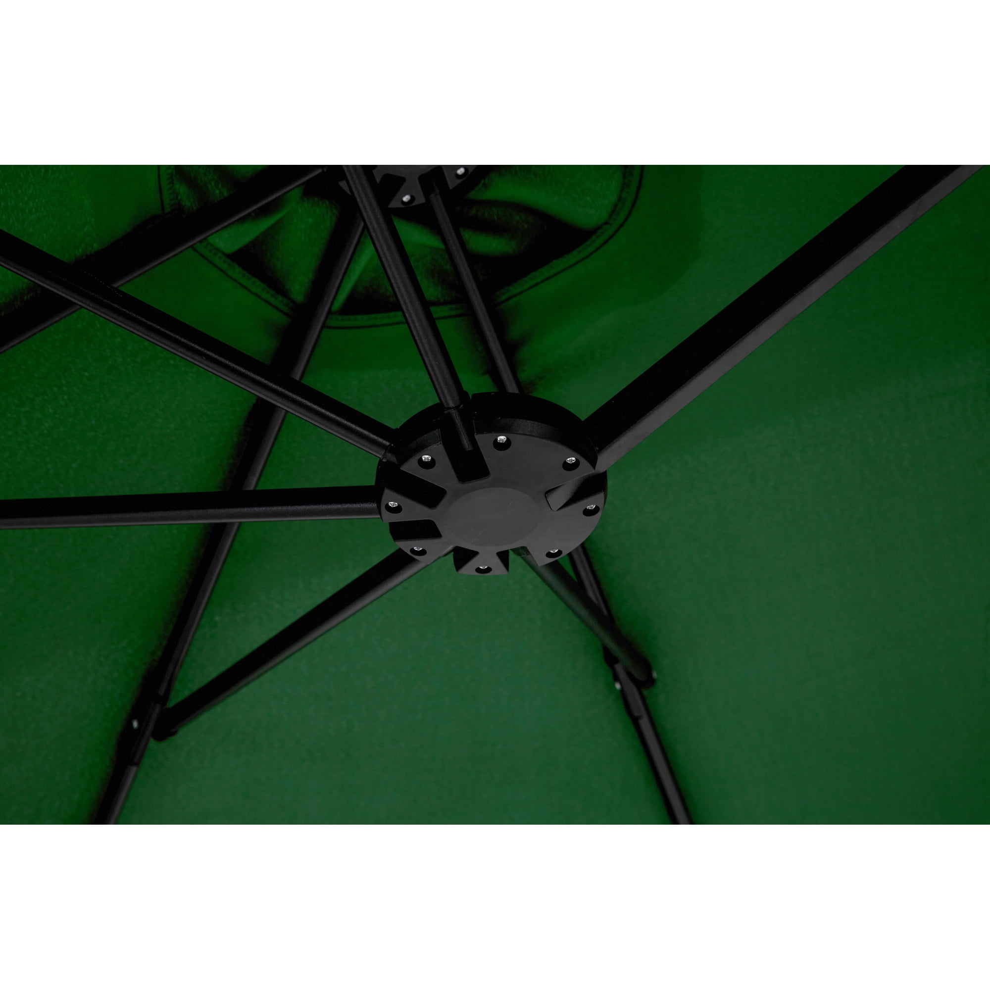 Leumius Large Patio Umbrella,Outdoor Double-Sided Rectangle Big Market Umbrella with Crank Stand,Outside Umbrellas for Poolside Lawn Backyard,Dark Green(No Base)