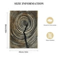 thumbnail image 2 of Nawypu  Retro Abstract Canvas Painting Black Gold Brown Texture Wall Art Tree Ring Wall Art Tree Spiral Natural Modern Wall Decor Nordic Home Living Room Bedroom Office Decor, 2 of 5