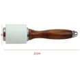 thumbnail image 2 of 1 Uds. Martillo de cuero de madera, mazo, herramienta artesanal de cabeza de nailon para artesanía en cuero, martillo tallado para artesanía en cuero, herramientas de bricolaje para coser y estampar, 2 of 5