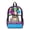 Cartoon Dog Paint Palette Print, variant on SEANATIVE Clear Bookbag for Girls Boys Transparent Backpack See Through School Daypack PVC Heavy Duty Unisex School Backpack for Teens Kids, Soccer Galaxy Violet