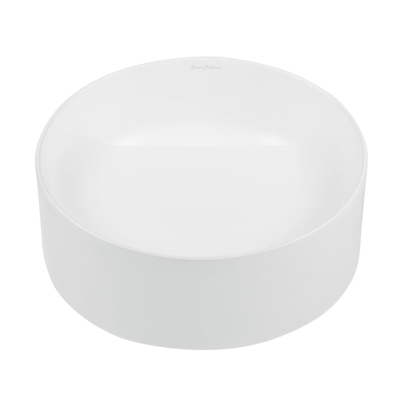 Vevey 16.5” Round Vessel Bathroom Sink in Matte White