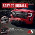 thumbnail image 5 of AMERICAN MODIFIED Grille w/Lights for 19-21 GMC Sierra 1500 Base, & SLE, 5 of 12