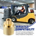 thumbnail image 2 of 2 Pack Forklift Connector Female 7141F, Propane Tank Adapter, 1-1/4Inch Inlet X 1/4Inch NPT Outlet with 4 Rubber O Rings, 2 of 6