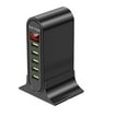 thumbnail image 1 of USB Charger,5 Port With LED Display Multi USB Charging Station Universal Phone Desktop Desktop Charger Charging Station ,Multi-Device Charger, 1 of 7