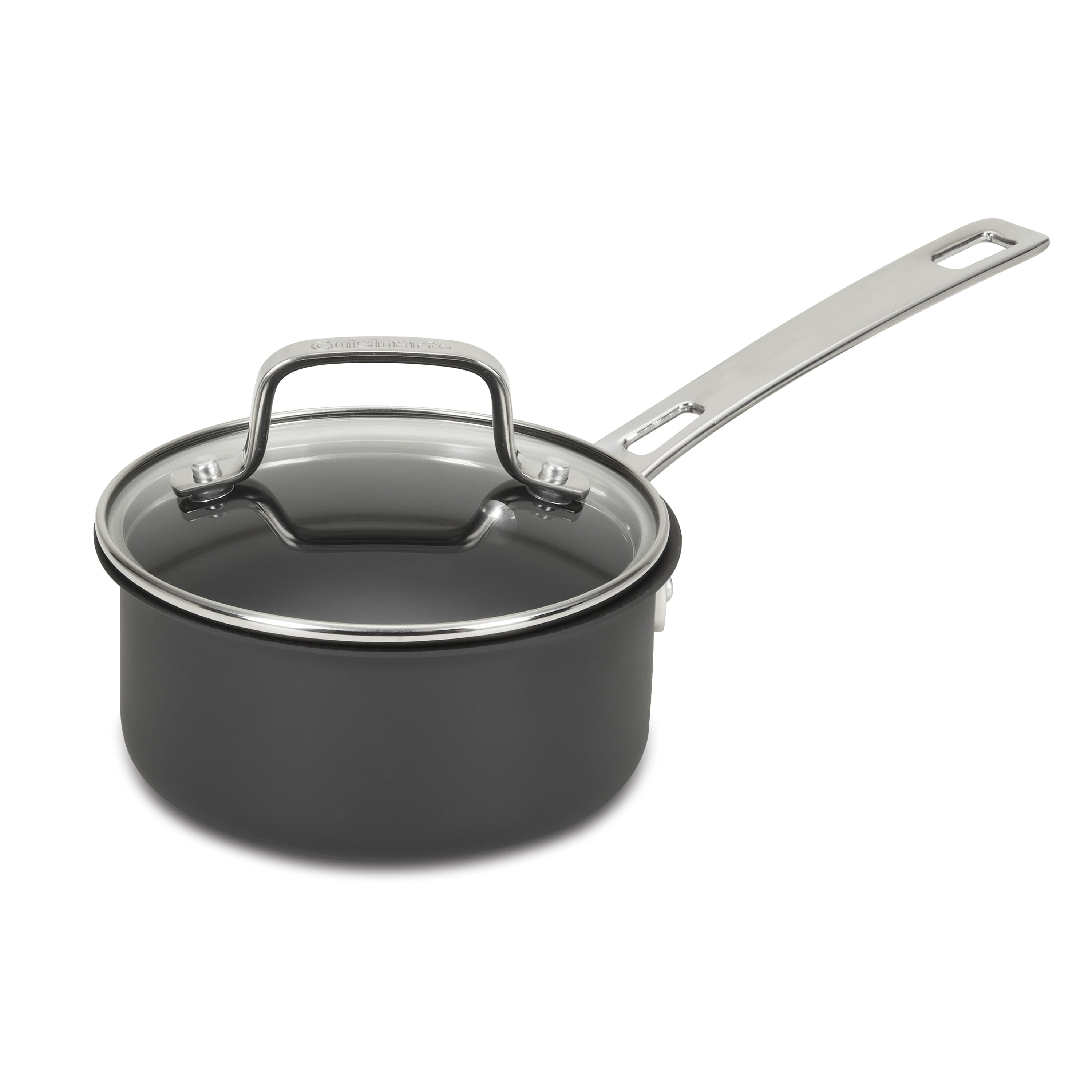 D&W Saucepan NonStick With Lid 7 inch 1.9-Qt Small Pot PFOA Free Dishwasher  Safe