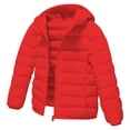 thumbnail image 2 of EnJoCho Kids Zip Up Hooded Quilted Puffer Jacket, Lightweight Warm Insulated Outerwear, Soft Down Alternative Coat, Unisex Boys Girls Fall Winter Outerwear for School and Outdoor Activities, 2 of 9