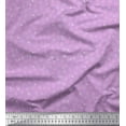 thumbnail image 1 of Soimoi Purple Moss Georgette Fabric Asterisk & Polka Dots Printed Fabric 1 Yard 42 Inch Wide, 1 of 3