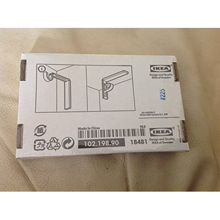 Set Of 2 Ikea Betydlig Wall Or Ceiling Curtain Rod Brackets Steel