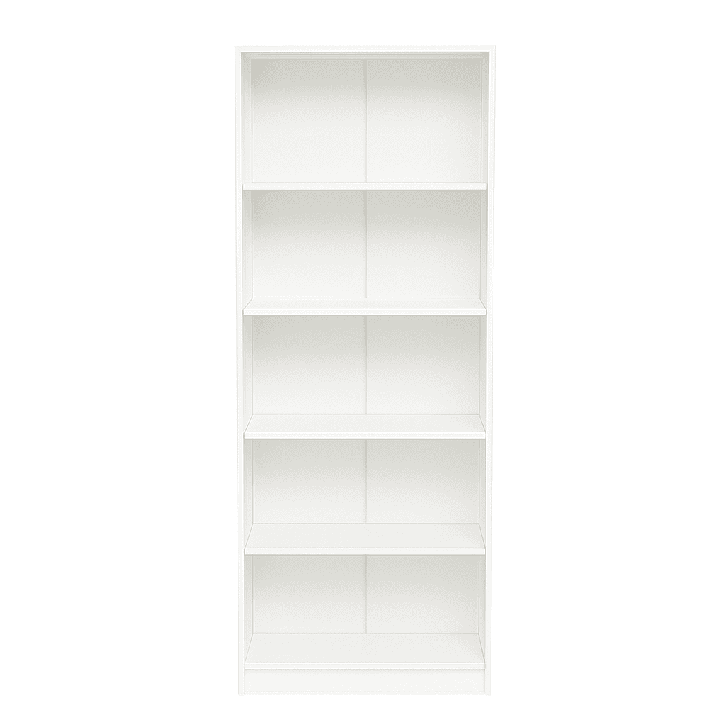 Homy Casa 71" White Tall Dresser Cabinet, 5-Tier Open Shelf Organizer for Bedroom
