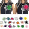 thumbnail image 3 of Feather Brooch Scarf Clip Jewelry Accessories Women Clothing Decorations, 3 of 5