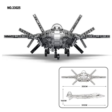 1911pcs Building Blocks J-20 Stealth Fighter Warcraft Architecture Model Bricks Assembly Educational Toys For Kids Adult Gifts