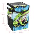 thumbnail image 5 of Frog Mini Trash Can for Car: Foldable, Leak-Proof with Lid and Hanging Storage Bag, 5 of 6