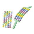 thumbnail image 4 of Colaxi Rouleau de Massage Manuel pour Muscles, 4 Rangées de Rouleaux Portables pour le Dos, Rouleaux pour Muscles, Bâtons pour Entraînement Mollet Dos Vert, 4 of 8