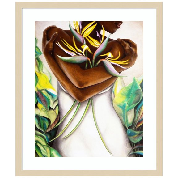 Amanti Art Bird of Paradise Wood Framed Wall Art Print