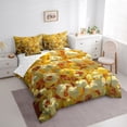 thumbnail image 3 of Feelyou Movie Popcorn Bedding Comforter Set 7pcs, Yummy Food Queen Bedding Sets, Teens Boys Girls Kids Reversible Queen Sheet Sets, Lightweight Room Decor, 3 of 7