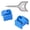 Blue-2Pcs, variant on Physical Networking RJ45 Port Lock Device For Ethernet Security AntiTamper Protections In Corporate Server Room Dust Cover