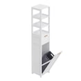 thumbnail image 4 of VECELO 66.9 Inch Tall Tilt Out Laundry Hamper Cabinet with Adjustable Shelves for Bathroom, Storage Organizer with Removable Laundry Basket for Laundry Room, 4 of 11