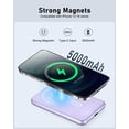 thumbnail image 4 of Cargador portátil MEIYULIN Banco de energía inalámbrico magnético de 5000 mAh, 4 of 7