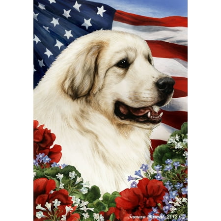 Great Pyrenees -  Best of Breed Patriotic I Garden (Best Food For Great Pyrenees)
