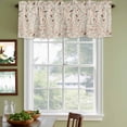 thumbnail image 4 of Flowers Birds Valances for Windows, Decorative Rod Pocket Window Valance Curtains, Country Retro Botanical Floral Branches Short Curtain Drapes for Kitchen/Living Room, 2 Panels, 42" W x 12" L, 4 of 8