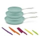 thumbnail image 1 of Juego de 3 Sartenes JADE COOK 20 24 y 28 cm con cuchillos multicolor, 1 of 4