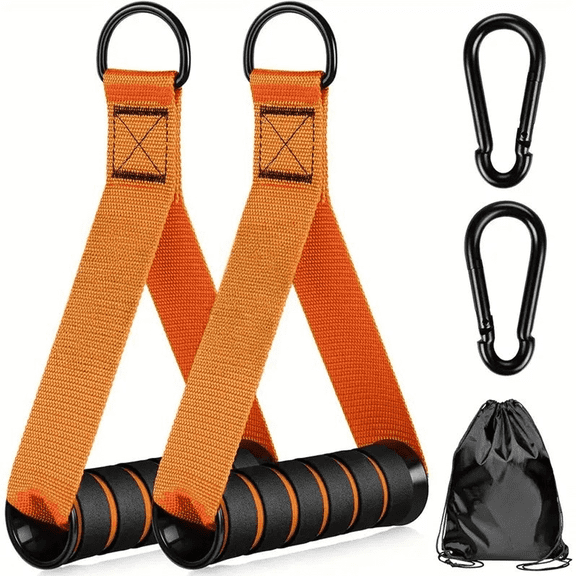 Prichor Exercise Handle – Replacement Fitness Equipment for Pilates, Yoga, Strength Trainer – Pull Down Home Gym – Orange