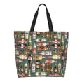 thumbnail image 1 of Disketp Alcohol Bottles Bolsa Tote Estampada para Mujer, Bolso de Hombro y de Mano para Compras y Viajes, 1 of 8