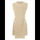 thumbnail image 3 of Vestido Mini Formal de Verano para Mujer, Informal, Sin Mangas, Elegante, con Botones, Ideal para Oficina Albaricoque S, 3 of 9