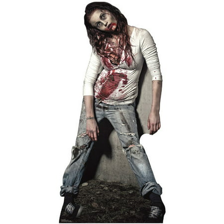 Zombie Girl Halloween Lifesize Standup Standee Cardboard Cutout