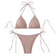 thumbnail image 4 of QHFBli Women Two Piece Swimsuit Sexy Swimwear String Triangle Bikini Sets, 4 of 4