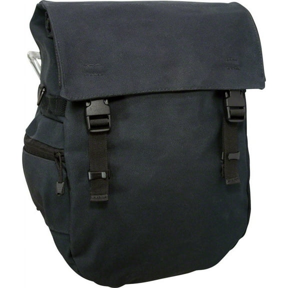 Banjo Brothers Minnehaha Waterproof Canvas Pannier: Black