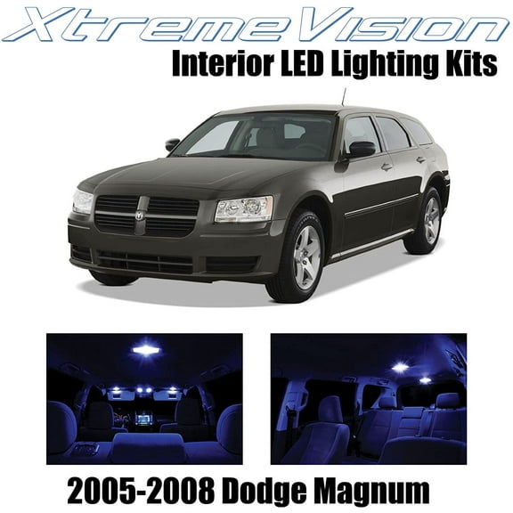 XtremeVision Interior LED for Dodge Magnum 2005-2008 7 pcs Blue Interior LED Kit Installation Tool