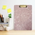 thumbnail image 5 of FMSHPON Rose Pink Marble Clipboard Hardboard Wood Nursing Clip Board and Pull for Standard A4 Letter 13x9 inches, 5 of 7