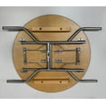thumbnail image 5 of 36 inch WFT Series Birch Wood Round Folding Table - Rubber Edge, 5 of 5