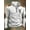 White, variant on Men's Long Sleeve Tops 1/4 Zip Sweater Pullover Polo Sweaters Striped Sweatshirts White 3XL