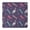 White-279, variant on Waterproof Square Tablecloth Fitted with Elastic Edge, Features Retro Hawaiian Floral and Palm Inspired Designs, Durable Vinyl with Backing for Secure Fit and Table Protection