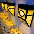 thumbnail image 4 of Solar Wall Lights Outdoor, 2 Modes Solar Led Waterproof Lighting for Deck, Fence, Patio, Front Door, Stair, Landscape, Yard and Driveway Path,Warm White/Color Changing,Pack of 8, 4 of 6