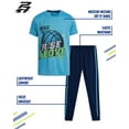 thumbnail image 7 of Pro Athlete Boys' Active Pants Set - 2 Piece Performance T-Shirt and Tricot Jogger Sweatpants - Sports Outfit for Boys (8-16), 7 of 7