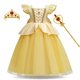 thumbnail image 3 of Vestido de princesa Bella, Rapunzel, Cenicienta para niñas, disfraz de Cosplay para niños, La Bella y la Bestia, traje de fiesta de carnaval, cumpleaños y Navidad para niños, 3 of 5