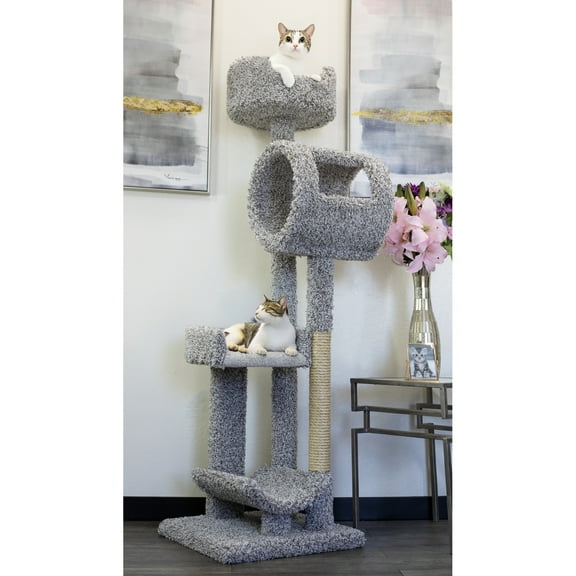 New Cat Condos  Staggered Cat Tower