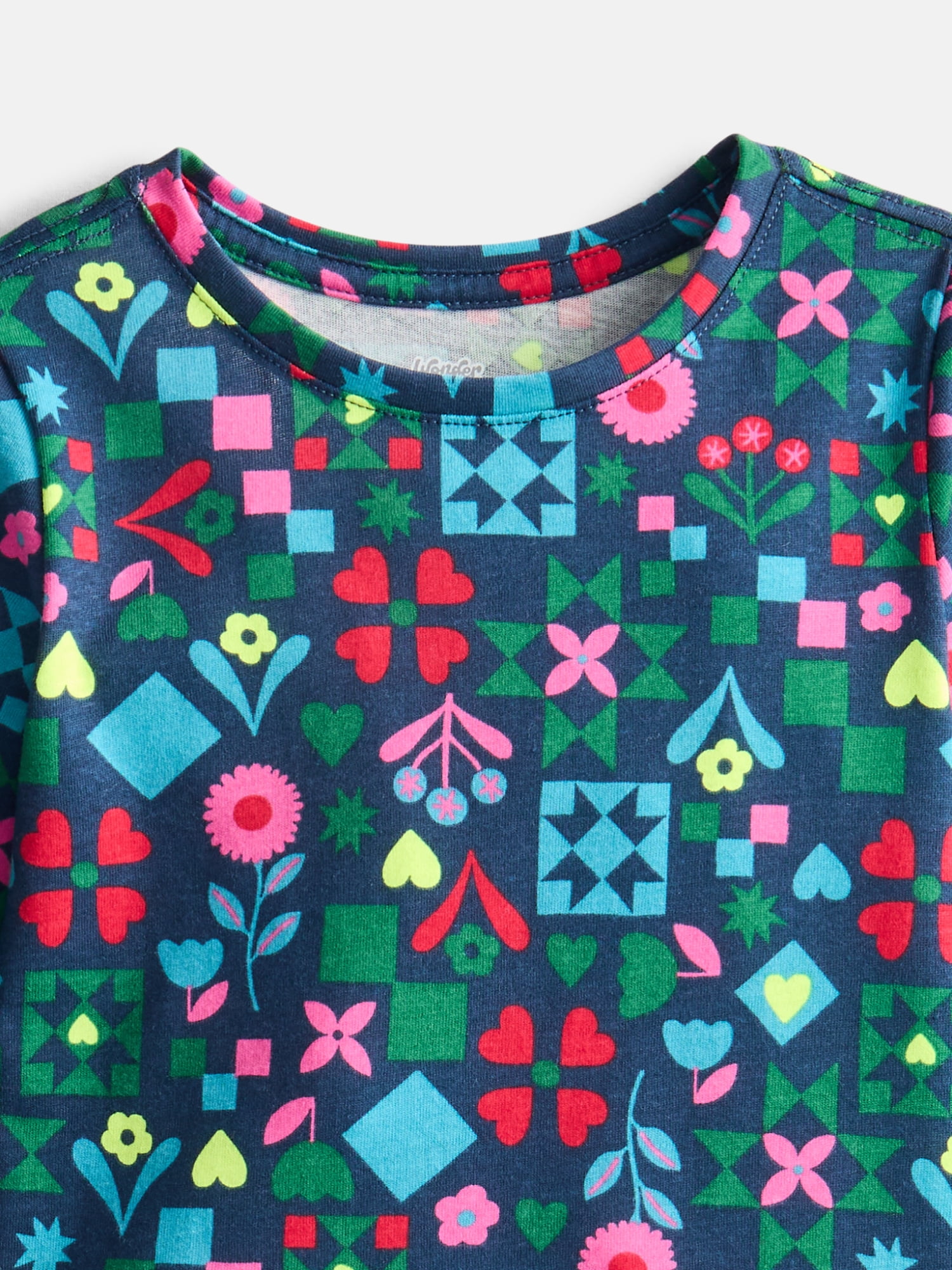 Wonder Nation Baby & Toddler Girls Tee with Long Sleeves, Sizes 0M-5T