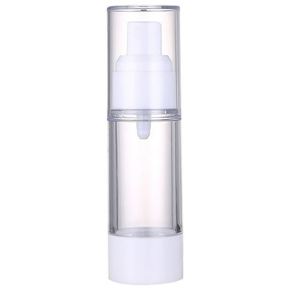Cosmug Travel Bottles for Toiletries Airless Pump Press Bottle Empty Plastic Vacuum Lotion Bottles Clear Containers Cosmetics Travel Size Dispenser, Spray Bottles Clearance Sale, 1X Aliquot Bottle