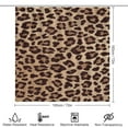 thumbnail image 2 of Leopard Print Shower Curtain Waterproof Bathroom Curtain Set with Hooks Home Decor Bathroom Curtains 4pcs, 2 of 6