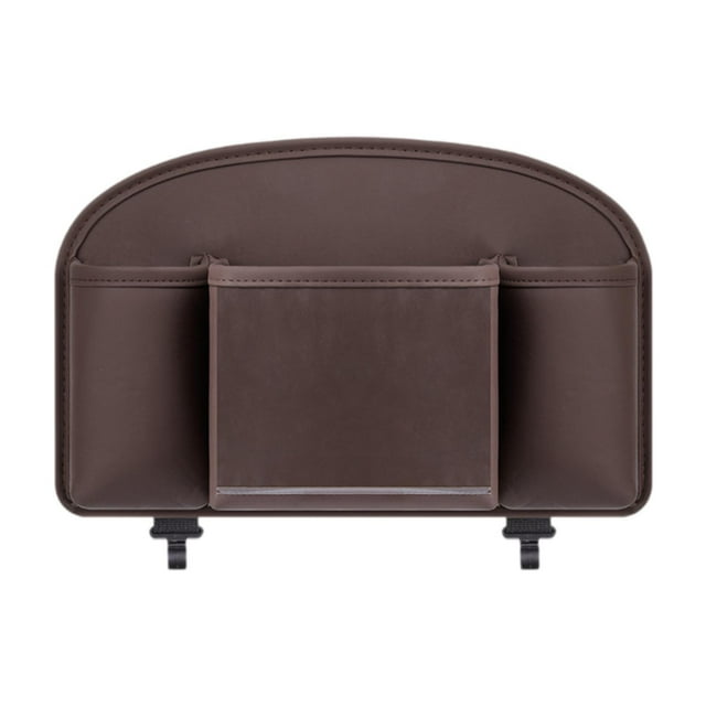 Organizador genérico para asiento trasero, accesorios de viaje, caja de pañuelos para exteriores Marrón