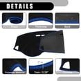 thumbnail image 4 of Unique Bargains Dash Cover Car Center Console for Mitsubishi Outland ASX 2017-2019 Polyester Black Blue 1Pc, 4 of 7