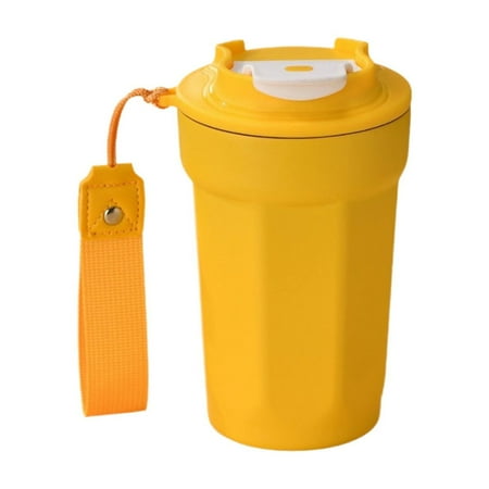 

Coffee Mugs Stainless Steel Insulated Mugs Double Tightness Take Precautions Seepage Stainless Steel Liner for Feel Reassured of Mind Handy Lanyard