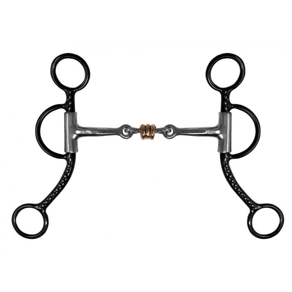 Showman Western Dotted Loomis Shank Copper Disc Bit