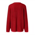 thumbnail image 3 of Vedolay Casual Jackets for Women Casual Ripped Frayed Jacket Long Sleeve Oversized Casual Coat with Pockets,Red XL, 3 of 4